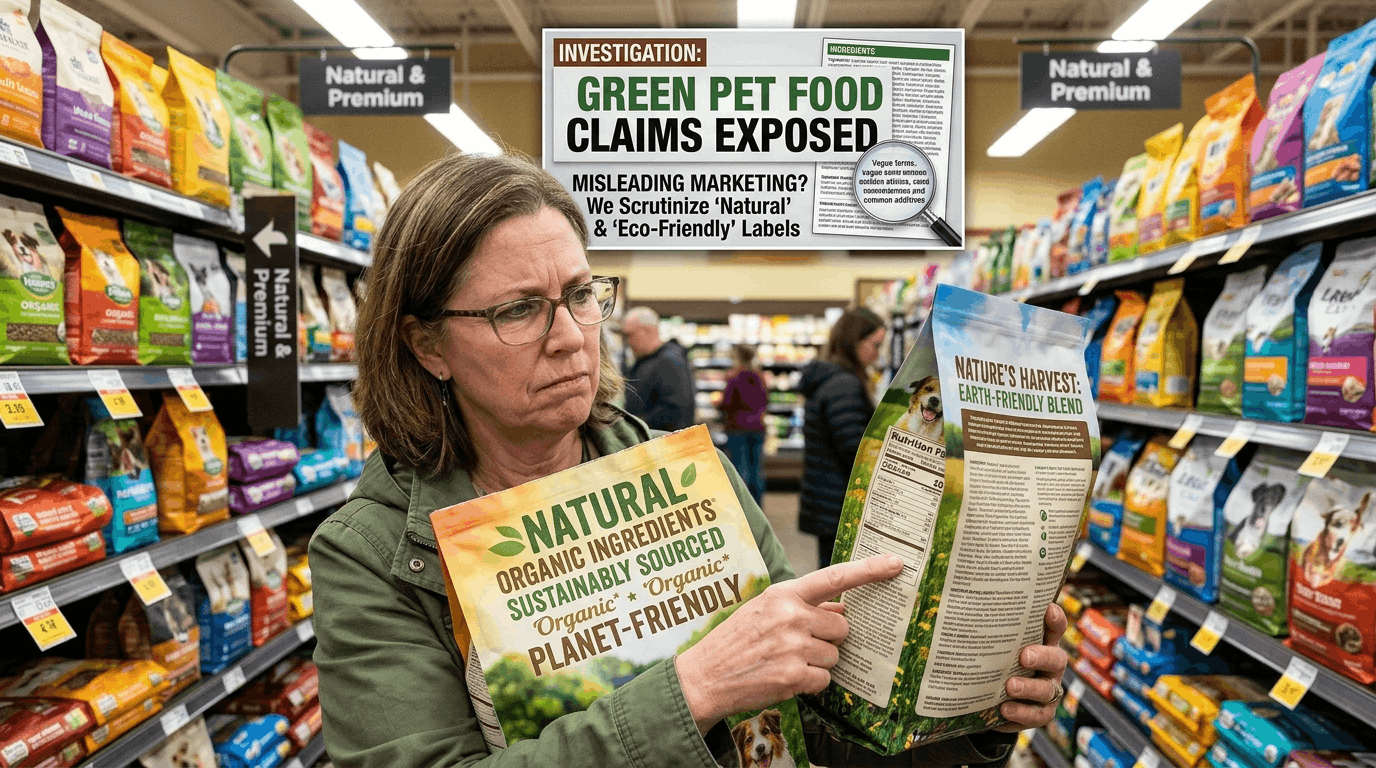 Exposing misleading greenwashing claims in pet food marketing