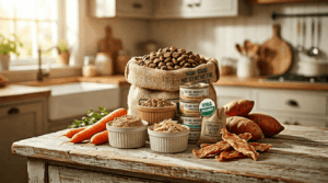 Organic certification claims and labels on pet product packaging