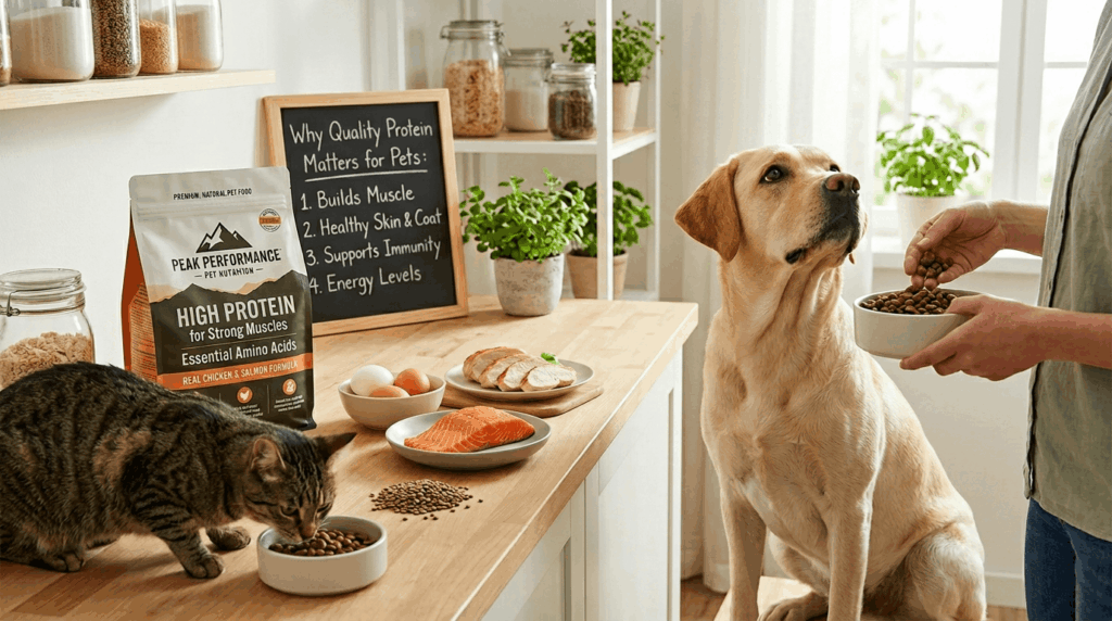 High-quality protein sources for healthier pet nutrition and wellness.
