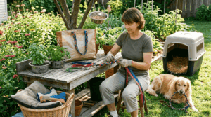 Recycling pet supplies and items for environmental sustainability.