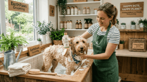 Biodegradable eco-friendly dog grooming products and supplies