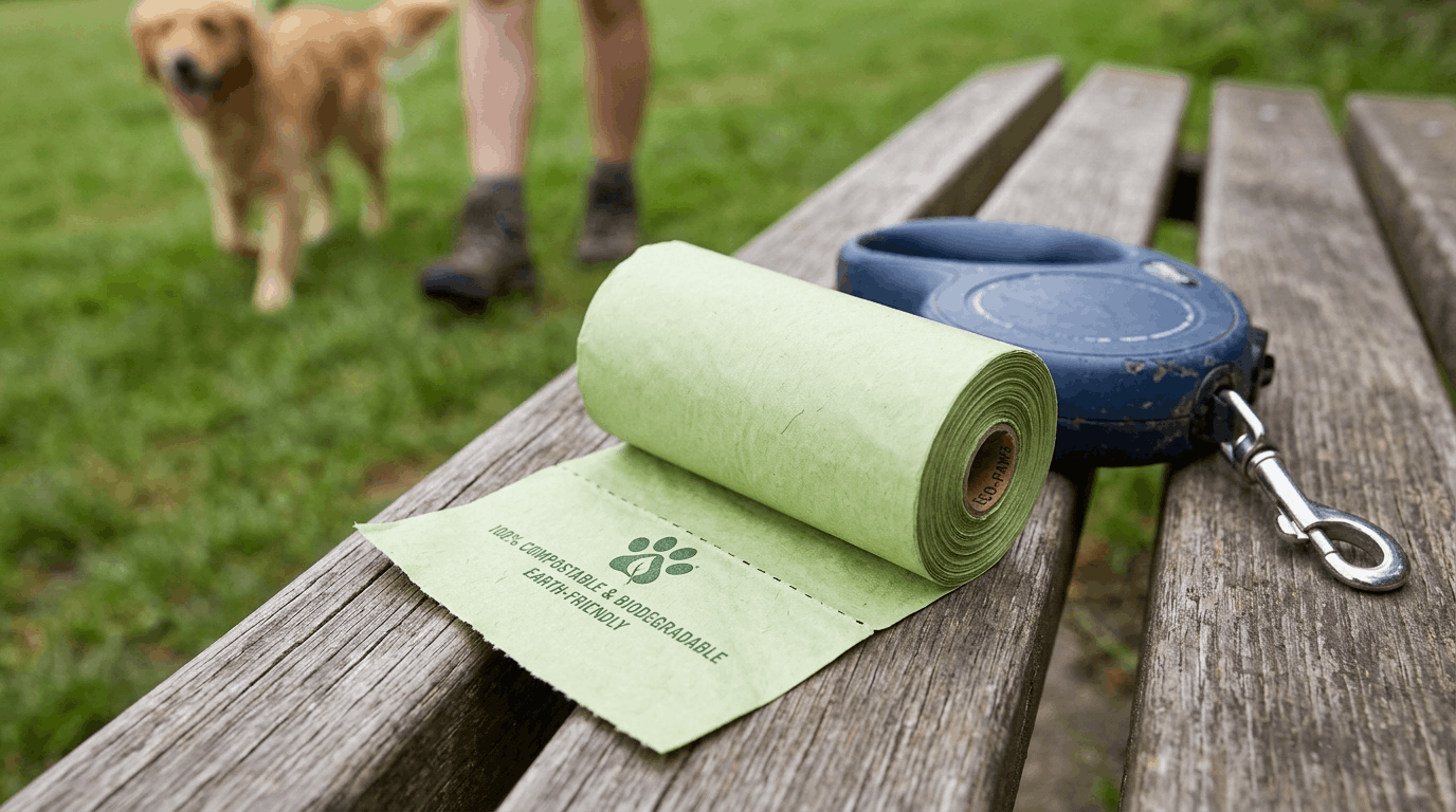 Biodegradable eco-friendly dog waste bags for sustainable pet care