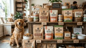 Ethical dog food brands with organic sustainable ingredients.